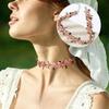Pack of 8 Multistyle Flower Pendant Necklaces for Women Girls with Adjustable Length Sensitive Skin Friendly Fabric