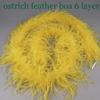 Fluffy Feather Trim For Clothes, Ostrich Feathers, Fluffy Boa, Shawl, Wedding Dress Decor, 2M Thick, 6 Layers