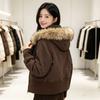 Down jackets women's new winter models, short models, and small people are popular this year. Thickened white duck down winter coats