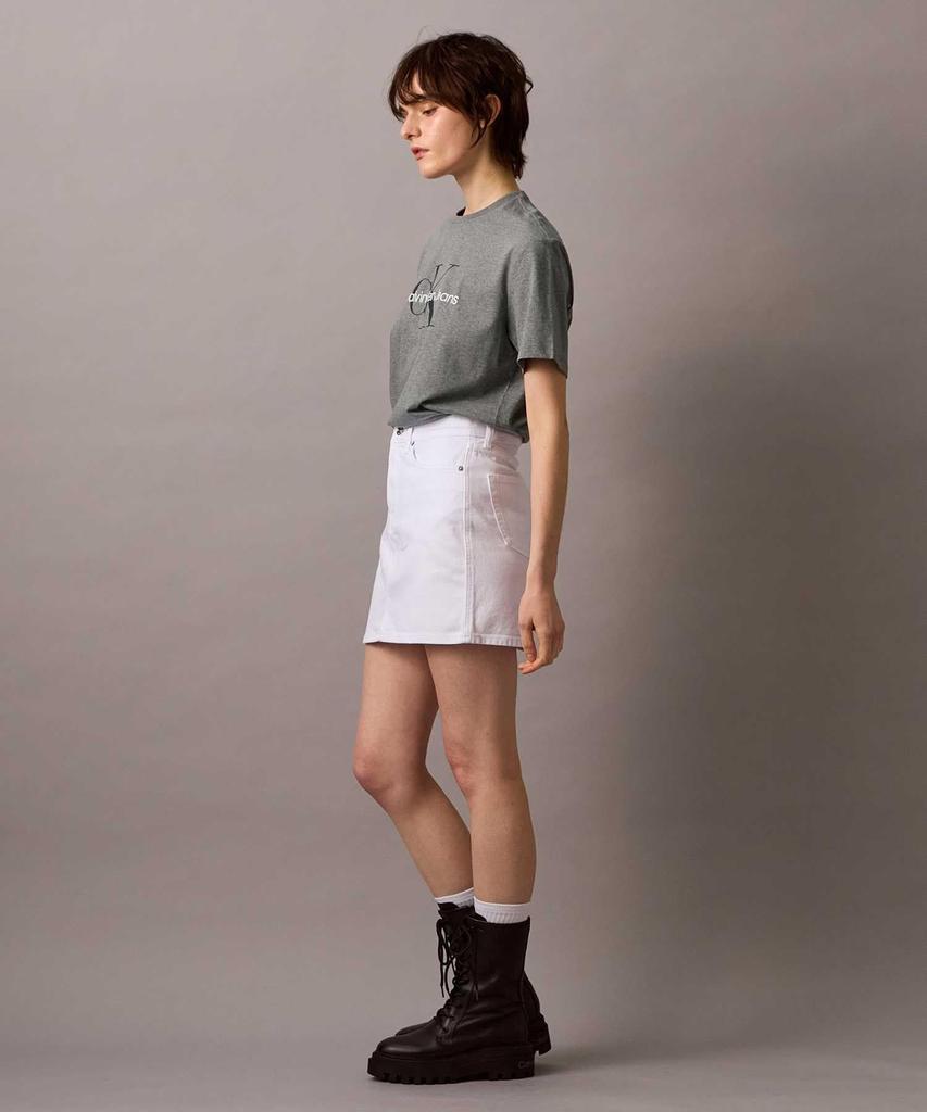Denim Mini Skirt 47B092G 26 OPTICWHITEUN6 [Calvin Klein] [Official Brand]