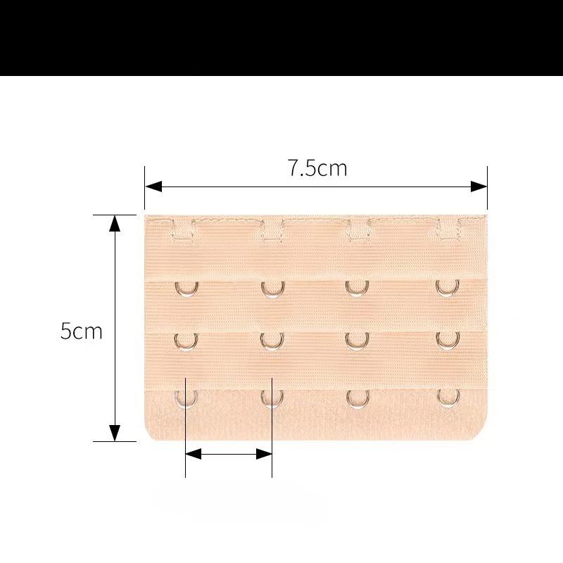 3 Row 4 Hooks Sexy Bra Extender Extension Bra Straps Clip On Strap Soft Bra Clasp Hooks Extenders