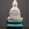 1PCS18x17x25cm Ceramic Guanyin Bodhisattva Buddha Statue Shakyamuni Bodhisattva Ksitigarbha King Worship Ornament