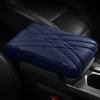 Car Armrest Pad Leather Universal Auto Armrest Cover Wave Embroider Car Armrest Mat Center Console Arm Rest Protection Cushion