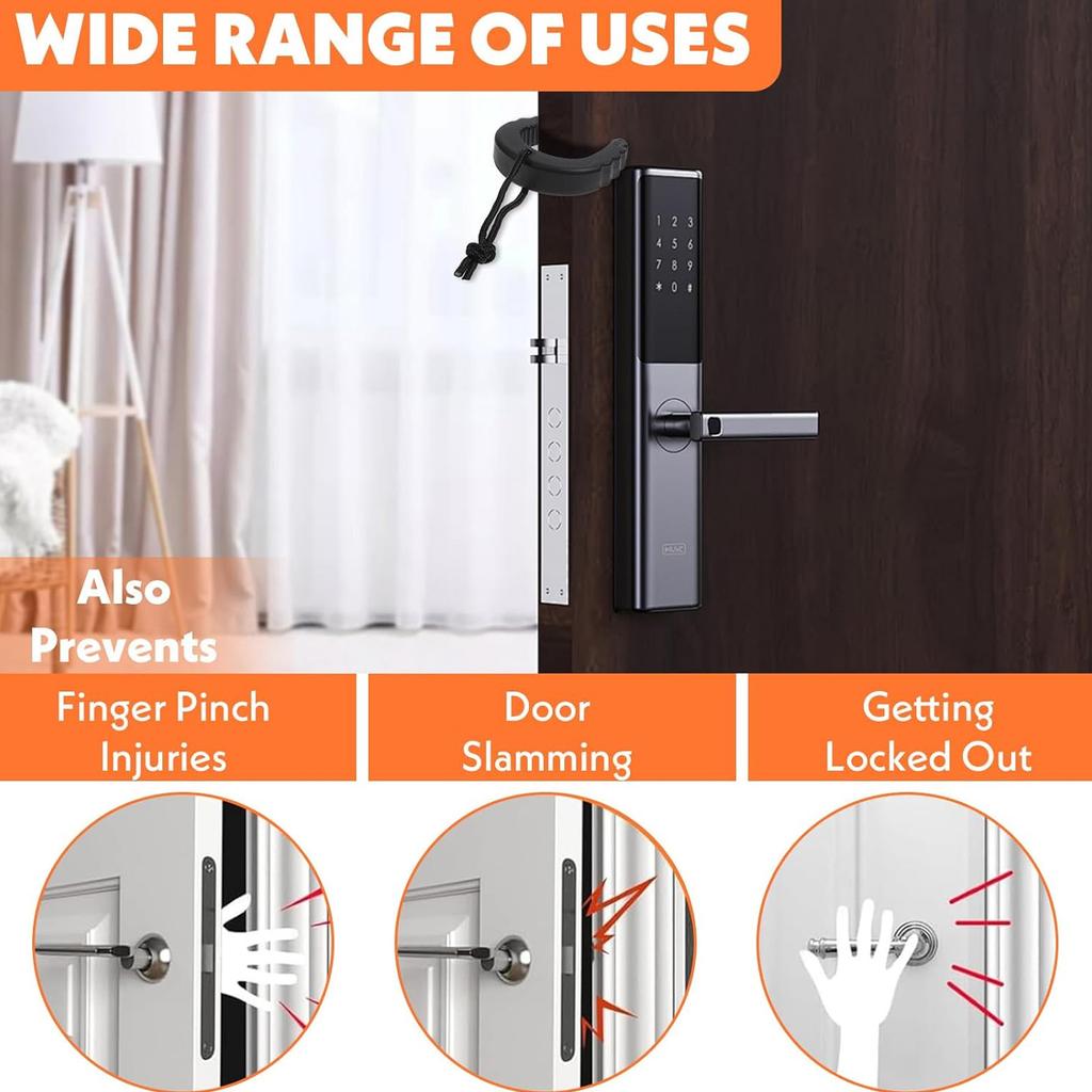 4Pcs Anti Pinch Door Clip Wedge Safety Stoppers Plastic Protector for Law Enforcement Door Stopper Alarm Emergency Fire
