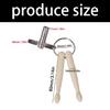 Wood Drumsticks Percussion Key Rings Portable Drumsticks Key Rings Chain for Musicians Gift