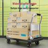 Compact Folding Flatbed Trolley: Silent, Portable Hand Truck for Household or Express Use