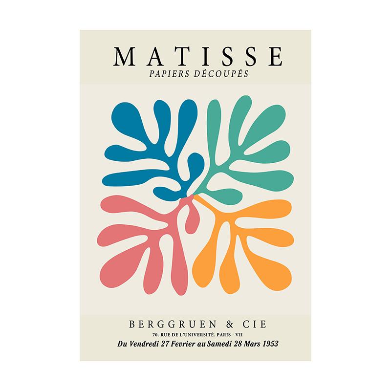 Henri Matisse Poster Flower Canvas Painting Art Nordic Leaf Posters Prints Wall Pictures for Living Room Home Decor Unframed
