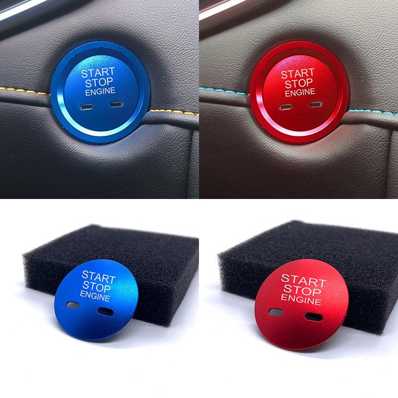Fit for MG 6 5 ZS HS 17-21 Car Engine Start Button Replace p Decoration Sticker Cover Stop Switch Sticker Accessories Decor