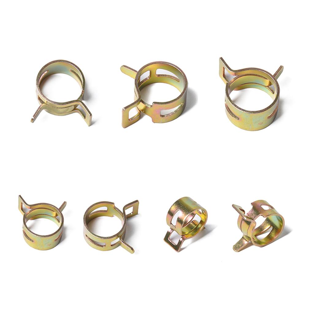 Car Truck Spring Clips Fuel Oil Water Hose Pipe Air Tube Clamp Plumbing Fastener Assortment for Motorcycle Boats 160pcs