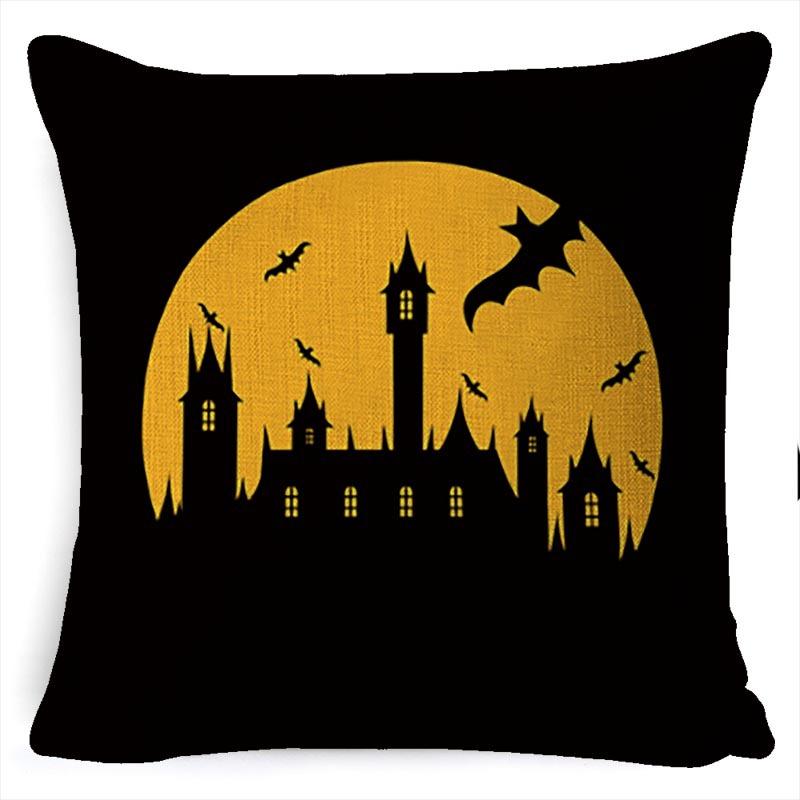 Throw Pillow Halloween Pillow Case Linen Car Cushion Sofa Pillow Case Nordic Style