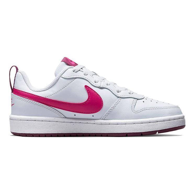 New Nike Court Borough Low 2 'Pure Platinum Pink Prime' GS BQ5448-015