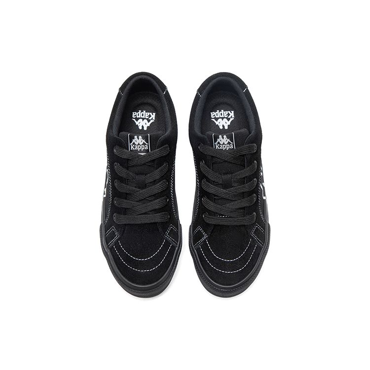 Kappa Casual Versatile Non-Slip Shock Absorbing Low-Top Skate Shoes Unisex Sneakers Black Night-Black K0DU5CC23CJ-990