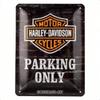 Tinning Sign Parking Only Vintage Metal Poster Retro Motorcycle Garage Wall Art