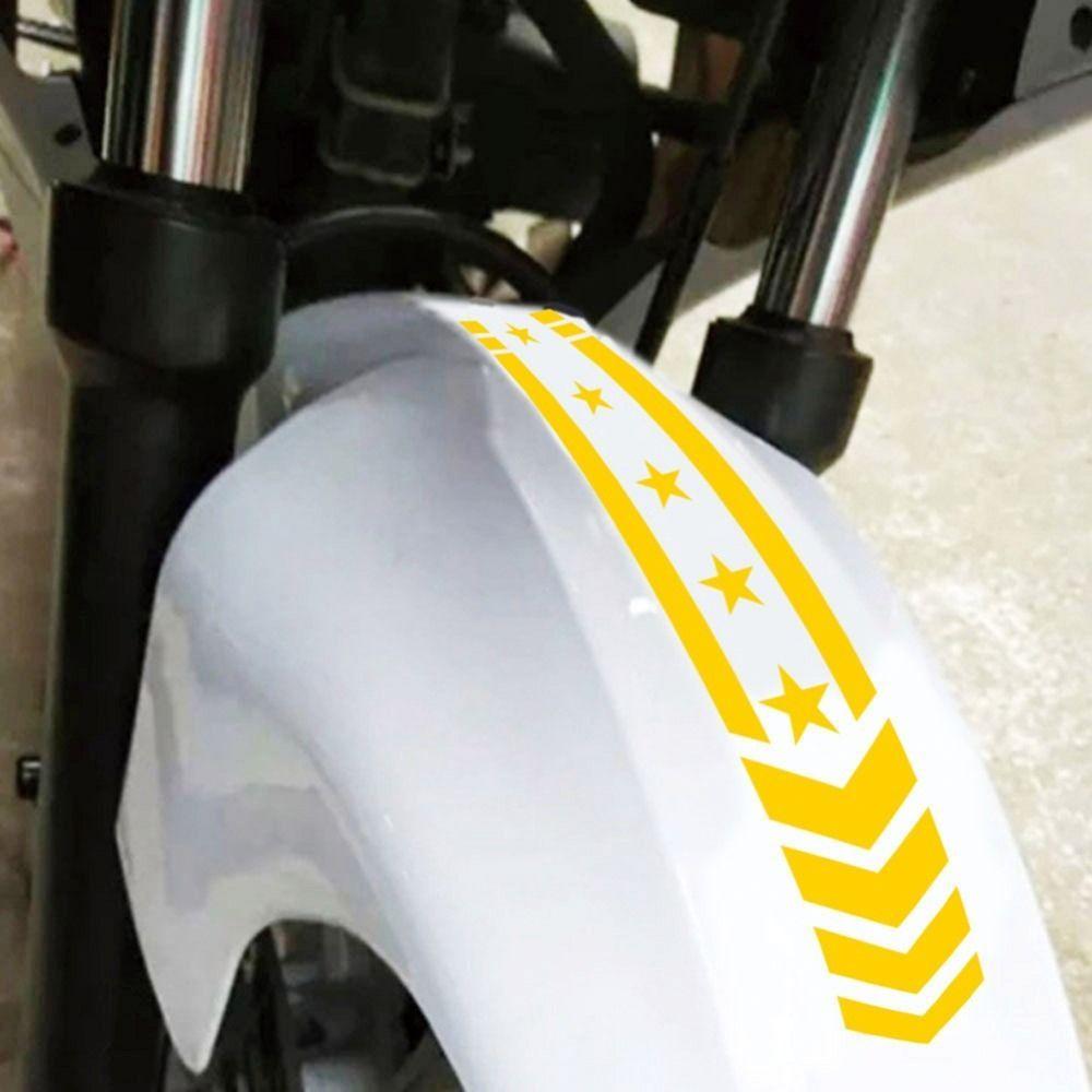 Motorrad Reflektierende Aufkleber Sterne Pfeil Streifen Auto Motorrad Wasserdicht Roller Umbau Zubehör Dekoration