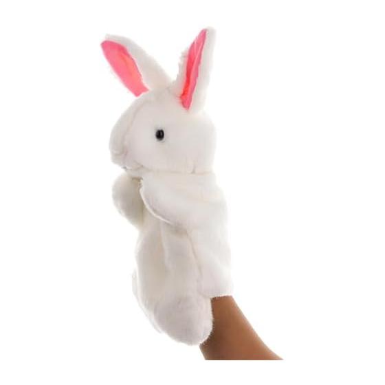 Hand Puppet Stuffed Toy Doll Hand Puppet Animal Stuffed Toy Hand Dance Animal Finger Puppet Hand Puppet Ventriloquism Children Props (Rabbit)