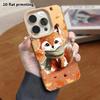 Phone Case: Lambskin 2D Flat Samsung Galaxy A34 A35 M05 M06 S20 S22 S21 FE Plus 5G Protective Case, Fox Wearing a Scarf, Christmas and Halloween Gift