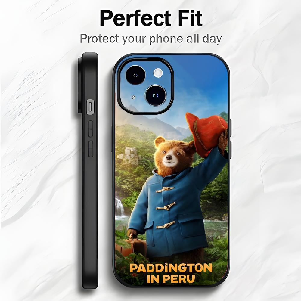 Lovely Bear P-Paddington Movie Phone Case Phone Case Soft Packaging Lightweight For iPhone17 16 15 14 13ProMax