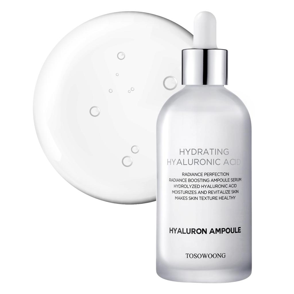 TOSOWOONG Hyaluronic Acid Hyaluronic Acid and Improves Skin Large For Dry Korean Skincare Cosmetics Ampoule, 100ml, Panthenol, Hydrating,