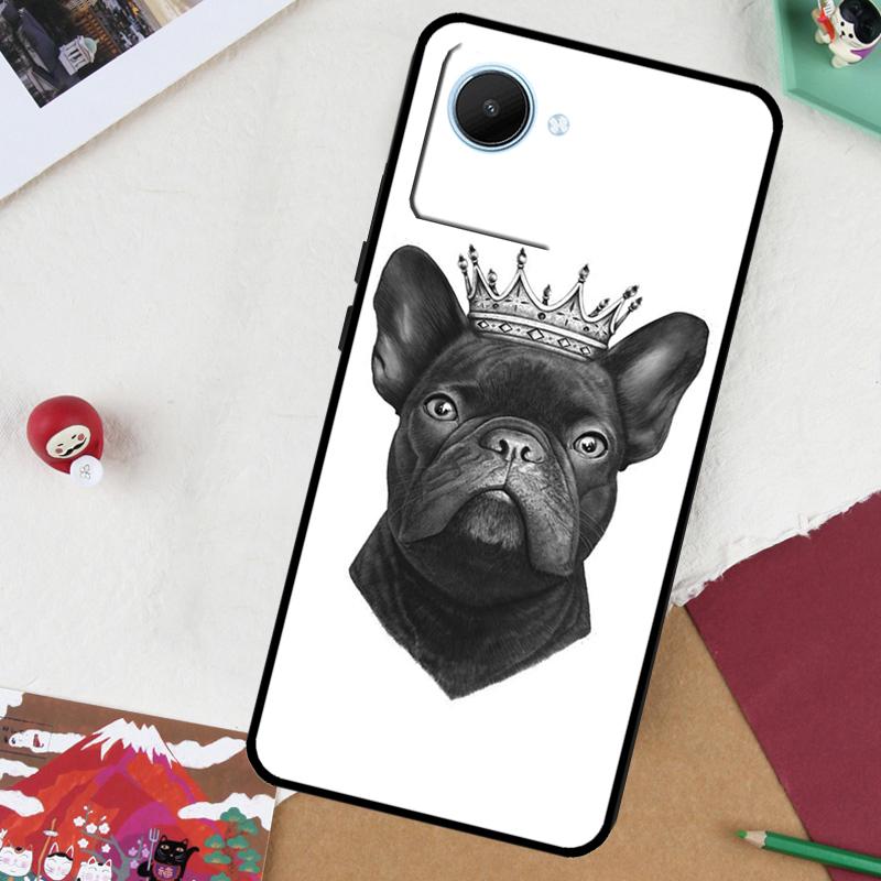 

French Bulldog For Realme GT7 Pro GT 6T 5 6 C67 C75 C61 C55 C53 C51 C21Y C25S 10 11 12 13 14 Pro Plus Case Realme C33