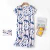 Plus size Estate Donna Camicia da notte Manica corta Simpatico cartone animato pigiameria dolce O Collo Camicie da notte Pigiama Pigiama da donna in cotone