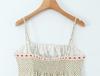 2026 Spring Beige Floral Print Camisole Dress - European & American Style, Mid-Length