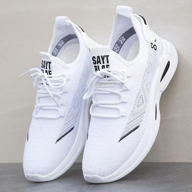 Herrenschuhe Sommer dünne Mesh-Schuhe atmungsaktiv rutschfest Deodorant Sportschuhe leicht weiche Sohle lässige Canvas Herrenschuhe