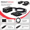 RJ45 To 4 Channel XLR Sound 3Pin Splitter For Cable Networking Extension Stage Studio Recording Connector Accessories