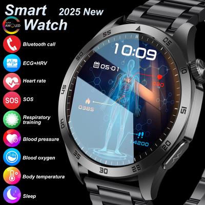 SACOSDING Neue Smartwatch EKG+PPG Blutdruck Blutsauerstoff Körpertemperatur Bluetooth Anruf Gesundheits-Smartwatch Für Android IOS