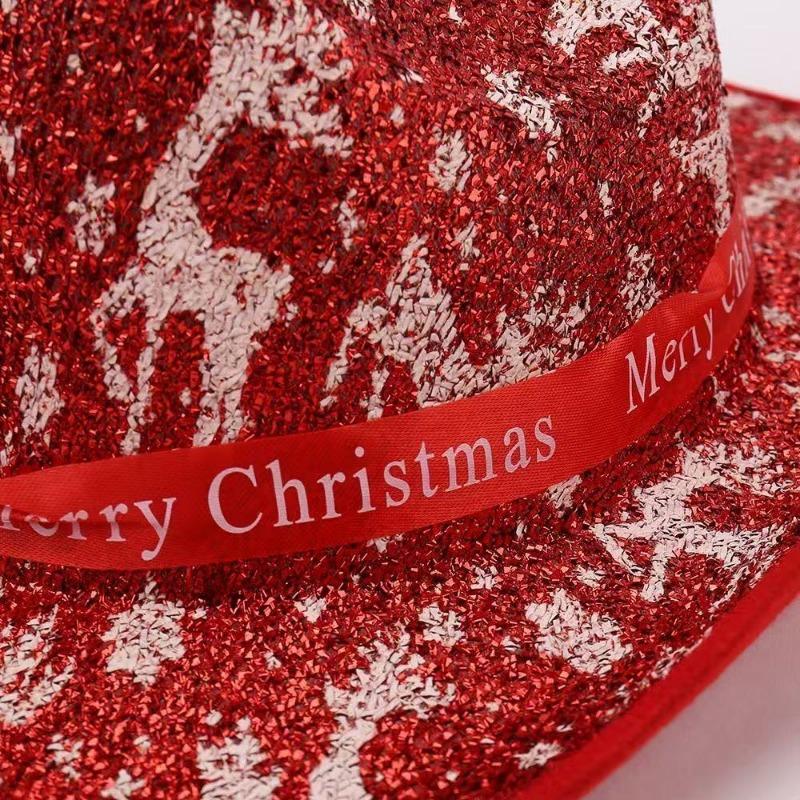 Women S Western Cowboy Hat Christmas Decor Party Cosplay Magician Hat