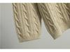 Women's Cable Knit POLO Collar Sweater & Skirt Set - Autumn/Winter 2025 Age-Reducing Style