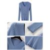 Autumn Winter Women Sweaters Casual Long Sleeve Knitted V Neck Pullover Sweater Femme Basic Solid Jersey Tops Fashion Clothes