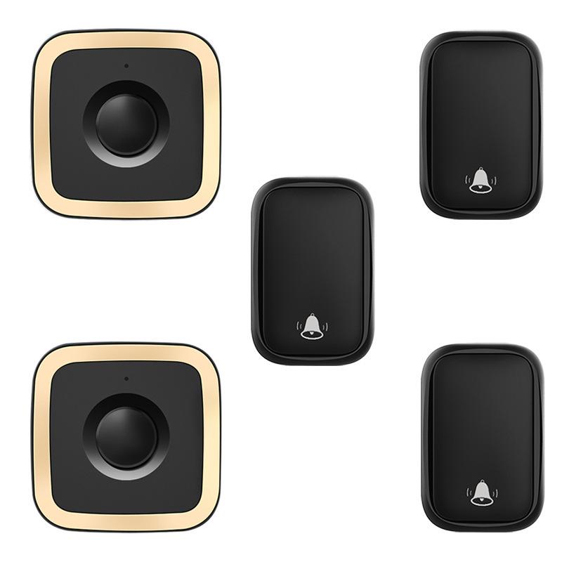 Battery-Free Wireless Home Doorbell, Long-Range Smart Electronic Remote with Dual Call Function