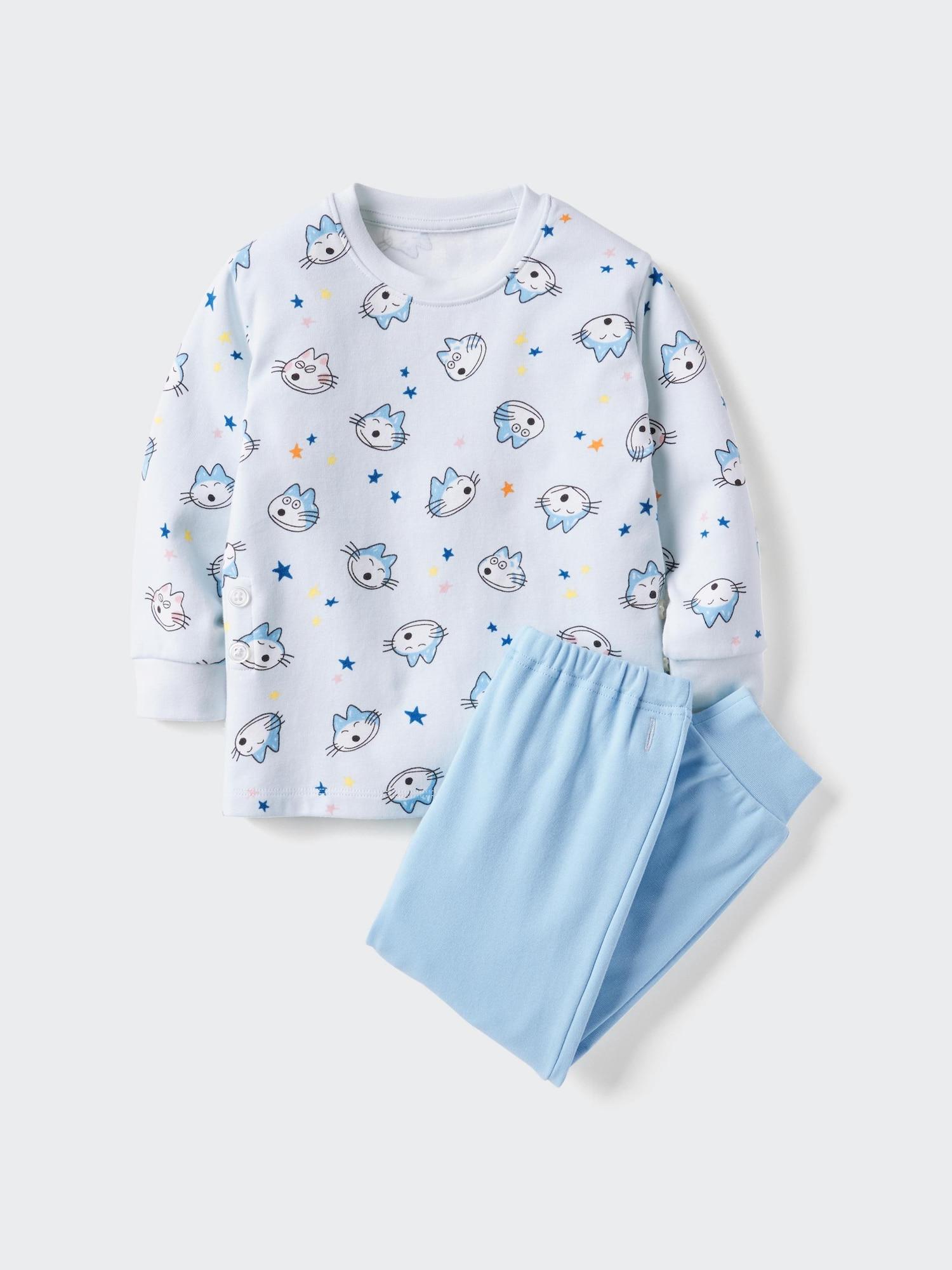 

Uniqlo Пижама Bt PicturE Book с длинным рукавом E 60 LIGHT BLUE/BABY 110