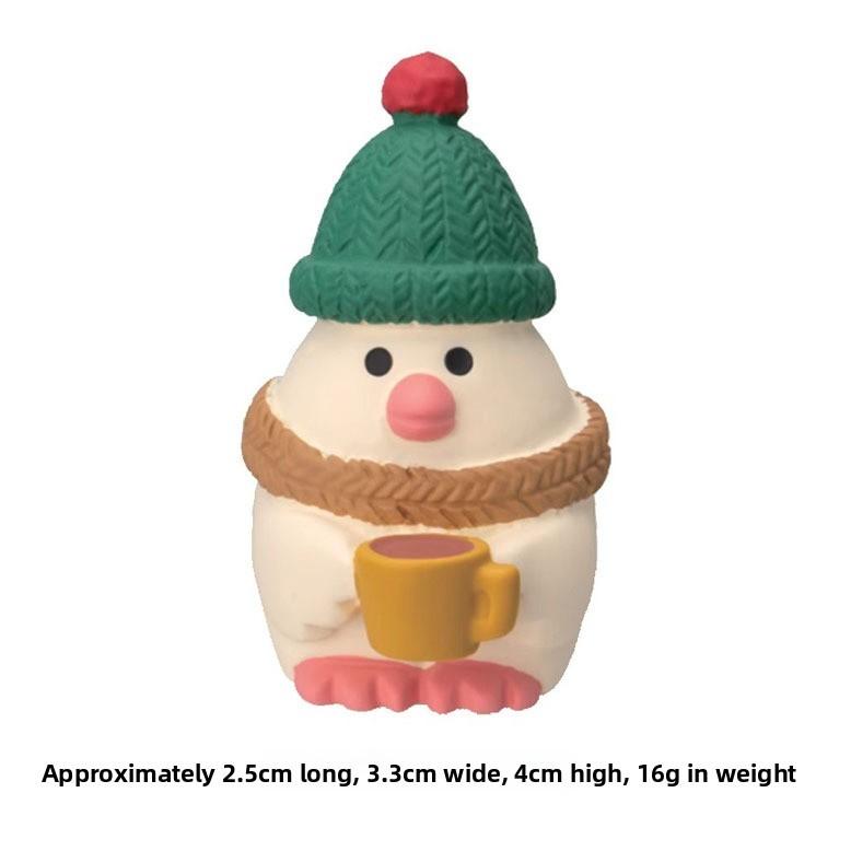 Christmas Resin Art Toys With Festive Mushroom And Cat Designs For Gift Giving