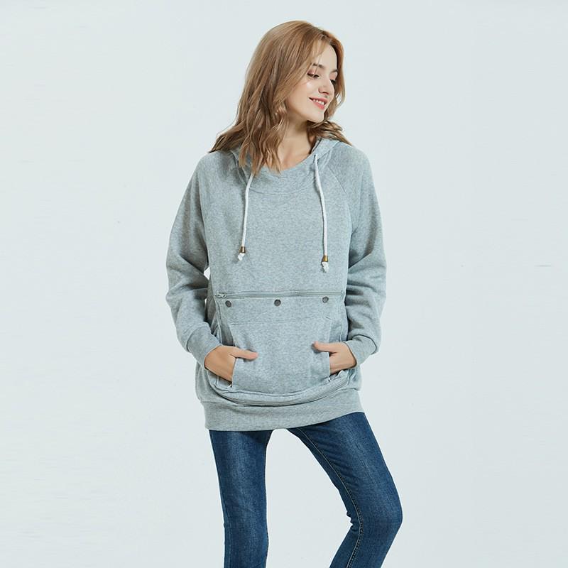 

2018 European/American Long Sleeve Autumn/Winter Cat Design Hoodie with Pocket for Couples Extra Large