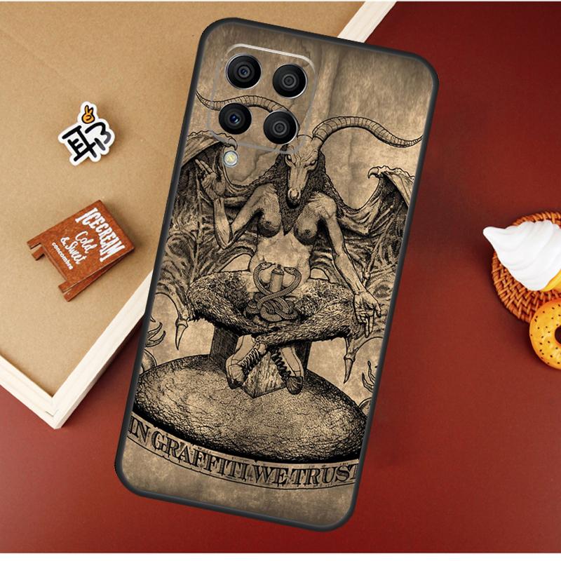 Pentagram Baphomet Satan For Samsung Galaxy M12 M32 M52 M13 M33 M53 M11 M31 M51 M15 M55 M14 M34 M54 M30s M20 Case