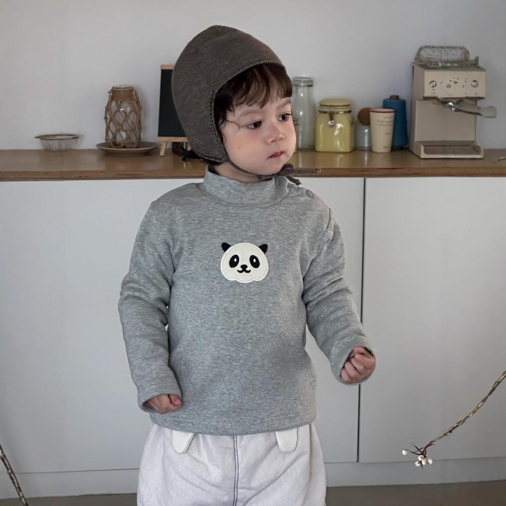 Odzież dziecięca nowa zimowa ubranka dla niemowląt sweterek dziecięcy zimowy chłopięcy polarowa koszulka bazowa