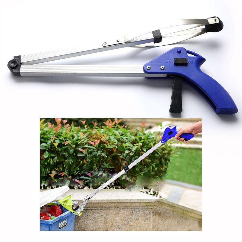 1Pcs Folding Household Garbage Picker Trash Grabber Waste Leaves Pick Up Clip