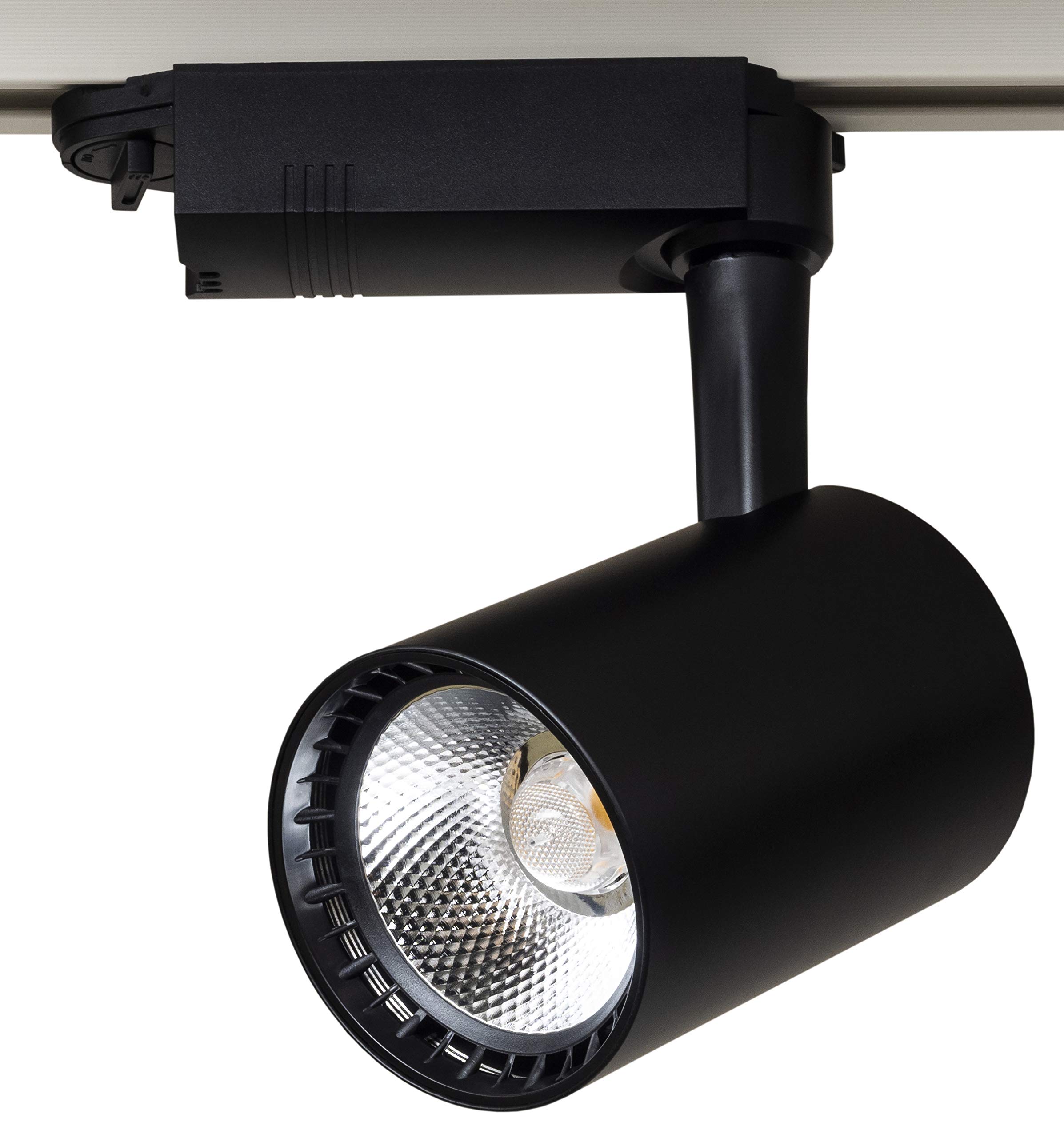 

Professional-grade, high-intensity LED spotlight for duct rails, ST-RL18W, 150W, 18W, 45-degree beam angle, flicker-free, 2-year warranty (black,