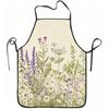 1pc Wildflower Prairie Vintage Plant Printed Apron, Durable And Easy To Clean, Adjustable Belt, Polyester Material, Suitable for Kitchen Cooking, Gard