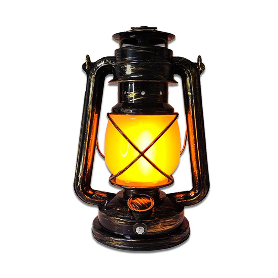 Vintage Style Lightweight Camping Lantern USB Rechargeable Camping Lights Hanging Tent Light 3 Lighting Modes LED Horse Lantern For Hiking