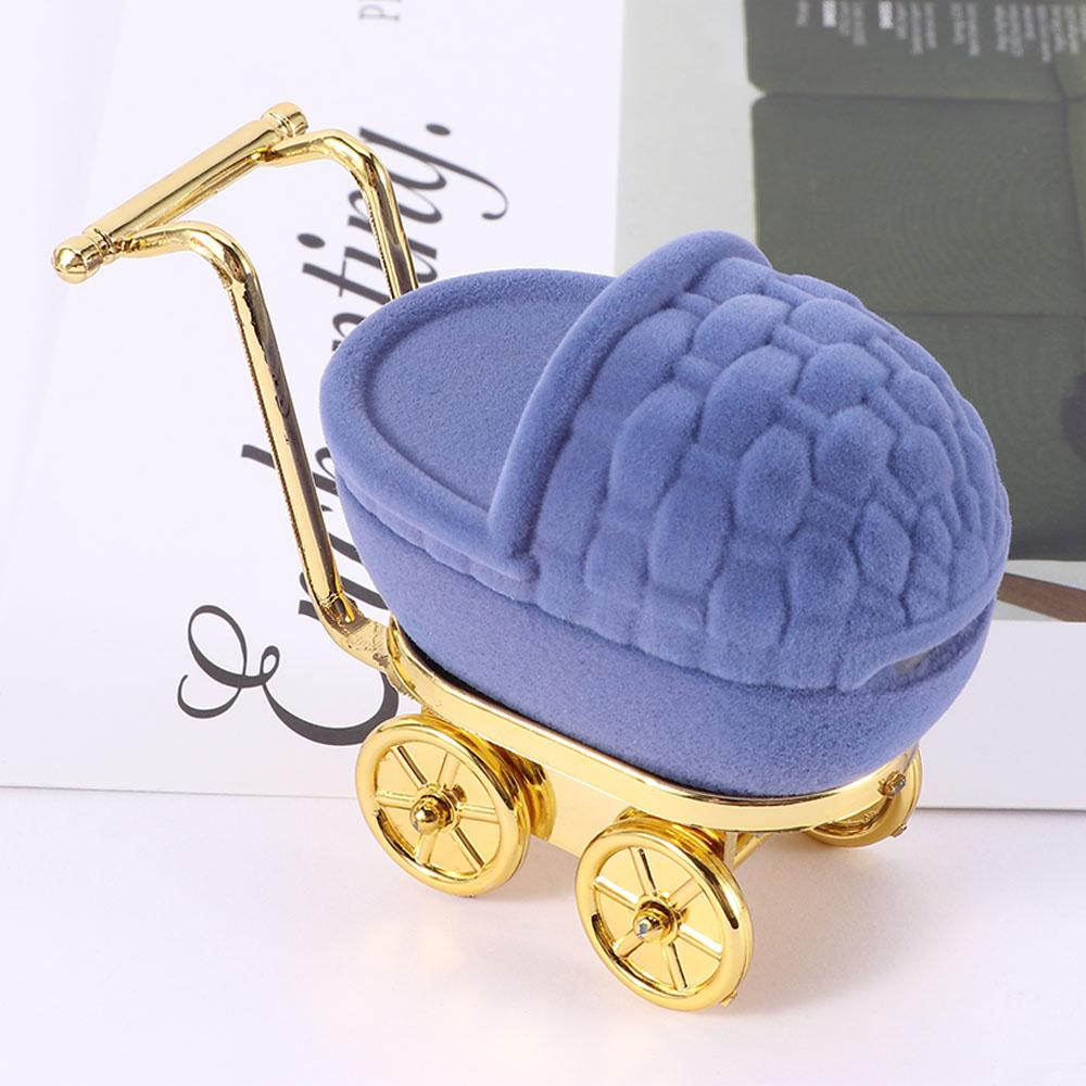 New Necklaces Box Fashion Storage Case Velvet Stroller Ring Box Jewelry Display Holder Gift Case
