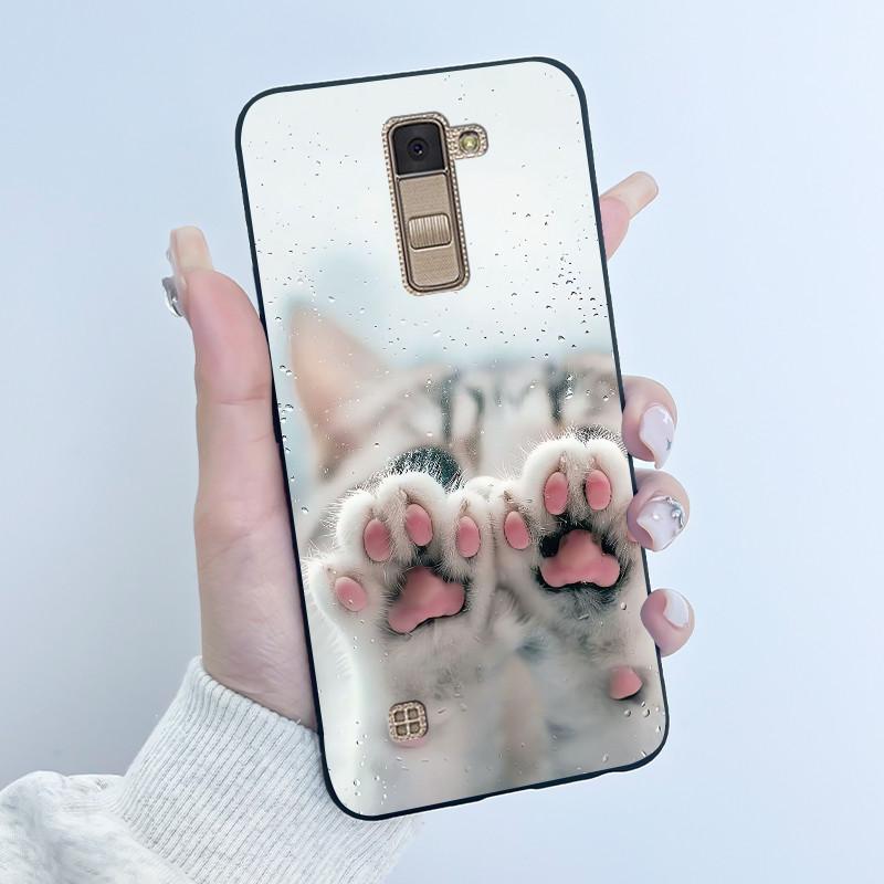 Casing For LG K10 2016 Super-Thin Slim Case Shockproof Bumper Luxury Cute Cool Boys Girls Black Matte Soft Silicone Back Cover