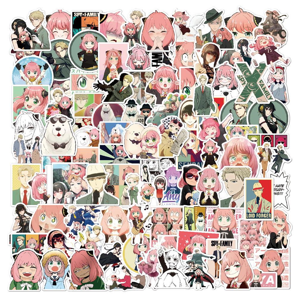 10/30/50/100pcs Japanese Comic SPY×FAMILY Cartoon Stickers Cool Anime Decals DIY Notebook Suitcase Car Cute Anya Forger Sticker