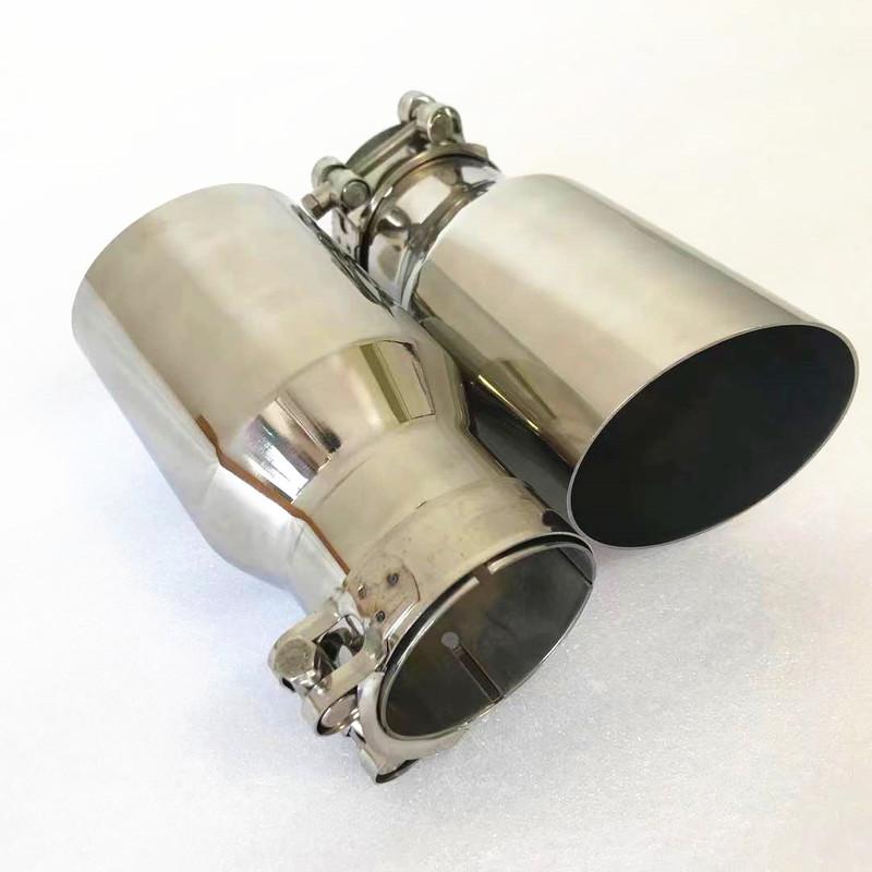 1PCS 304 Stainless Steel Universal Automobile Exhaust Pipe Muffler Car Accessorie Modification X