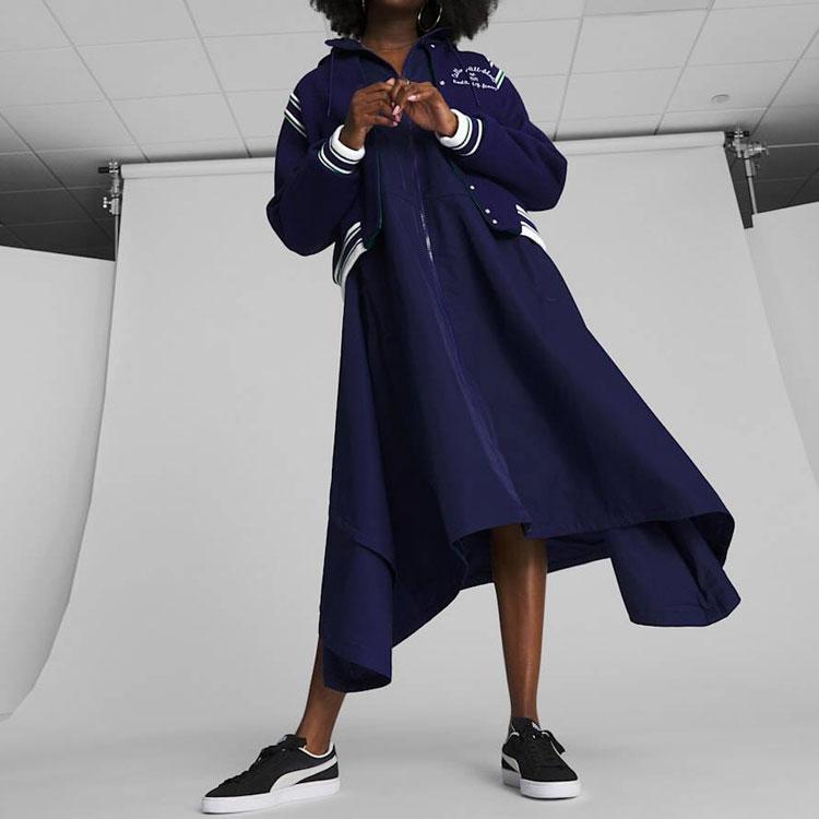 Puma x June Ambrose Reversible Varsity Jacket Blue/Green Women Outerwear 536256-01