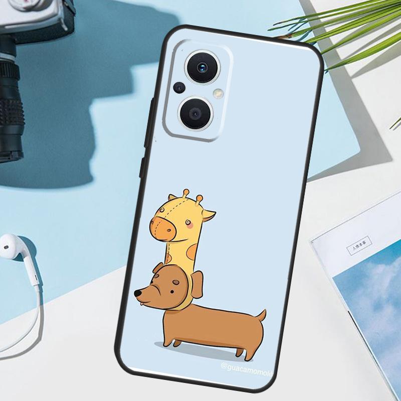 Dachshund Silhouette Dog Cover For OPPO Reno 13 14 10 11 12 Pro 12F 11F 13F 14F 7 8 Lite OPPO Find X8 X6 X5 Pro Case