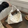 Stylish And Versatile Korean Floral Canvas Tote Bag For Women Ideal For Daily Use