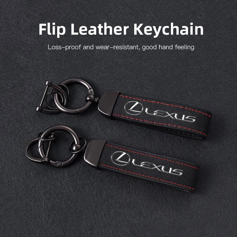 Car Suede Keychain Zinc Alloy Key Ring Accessories For Lexus F SPORT ES RX NX LS UX LM LX GX LC RZ IS CT GS RC HS SC TX LBX IS30 BT9