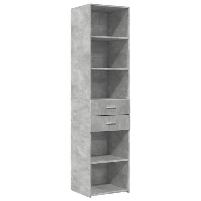 VidaXL Buffet haut gris béton 45x42,5x185 cm bois d'ingénierie, buffet, placard, armoire latérale, armoire, armoire de 3281451